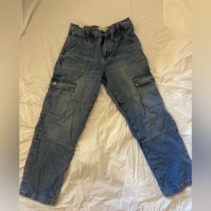 REFORMATION Mckenna Mid Rise Slouch Cargo Jeans - Size 27